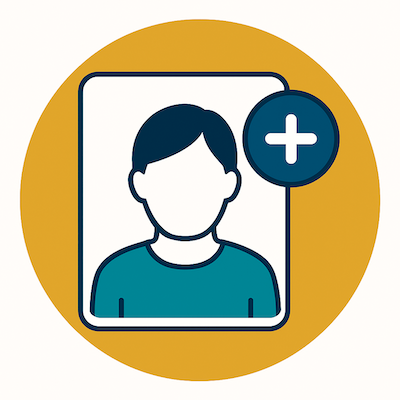 Placeholder icon for profile