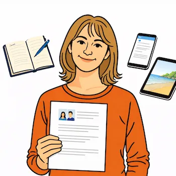 Sharing information — illustrated style